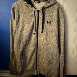 Under Armour Black and Gray Fleece-Lined Jacket
